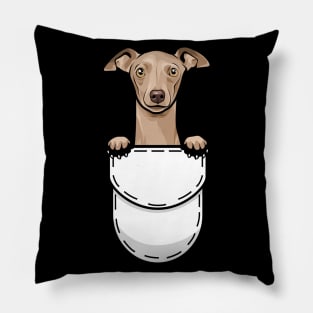 Funny Italian Greyhound Pocket Dog Pillow