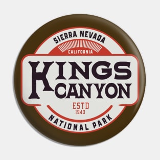 kings canyon Sierra Nevada Pin