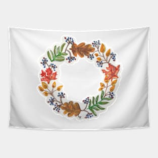 AUTUMN WREATH Tapestry