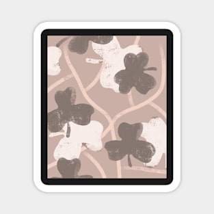 Pastel shamrock pattern Magnet