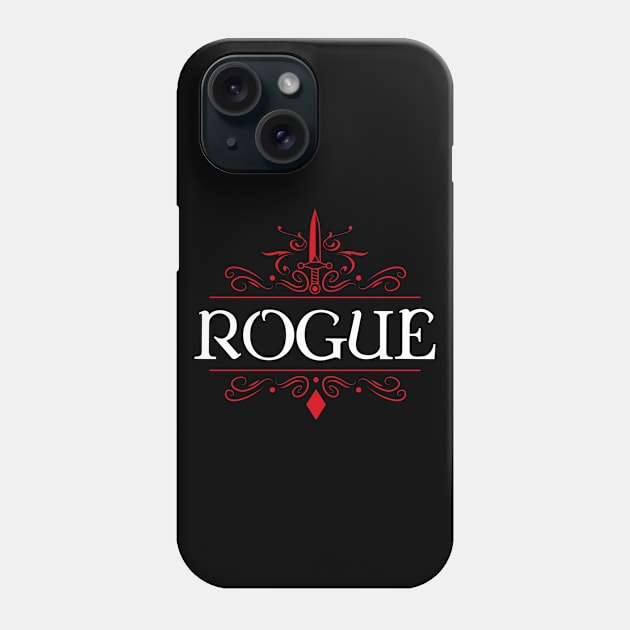 Rogue Game Night Uniform Tabletop RPG Character Classes Series Phone Case by pixeptional