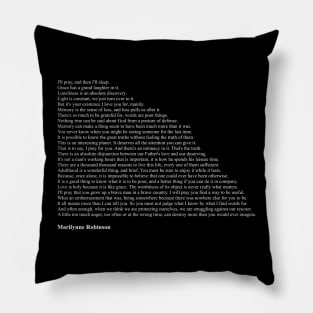 Marilynne Robinson Quotes Pillow