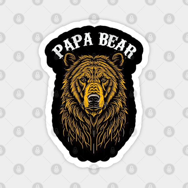 Papa Bear Magnet by DeathAnarchy