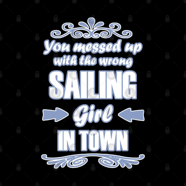 Sailing Sailboat Girls Sports Captain Sport by FindYourFavouriteDesign