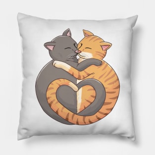 Cosy Kitties (Ginger & Grey) Pillow