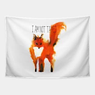 I Am Not Tamed - Fox Art Tapestry