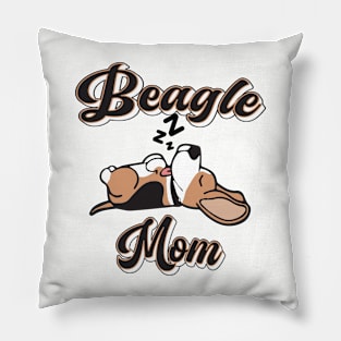 BEAGLE MOM CUTE BEAGLE SLEEPING DESIGN Pillow