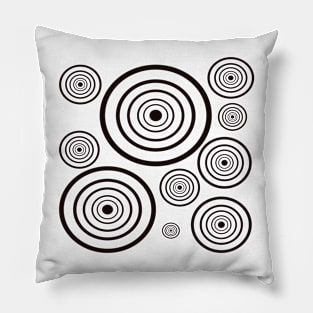 circles inside circles Pillow