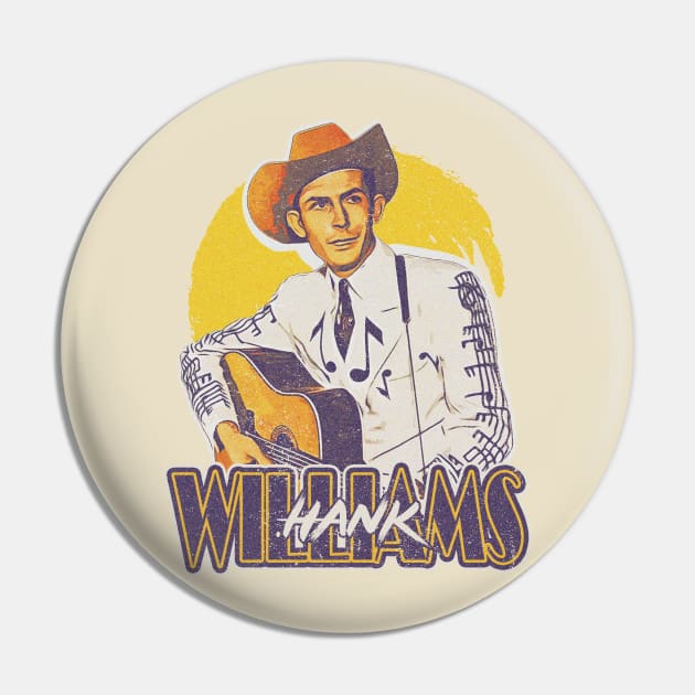 Hank Williams / Retro Style Pin by ESENTIAL-AF
