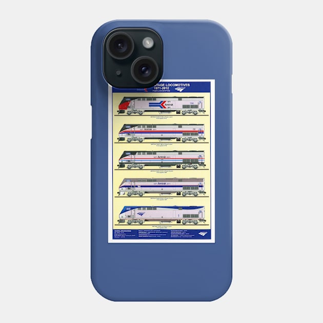 Amtrak Heritage Locomotives Phone Case by Bonita Vista Photography