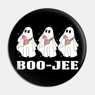 Boo Jee Spooky Season Cute Ghost Halloween Costume Boujee Pin