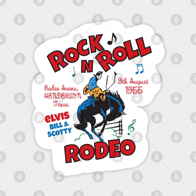 Rock N Roll Rodeo Magnet by PopGraphics