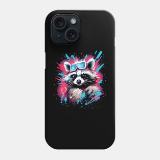 Full Paint raccoon American Flag Phone Case