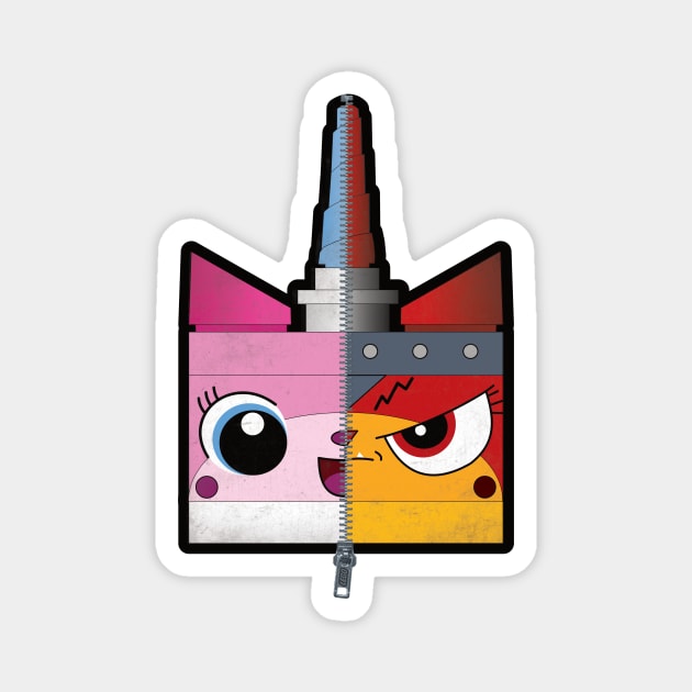 Lego Movie 2 - Unikitty/Ultrakatty Magnet by geekers25