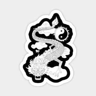 Chinese dragon tattoo Magnet