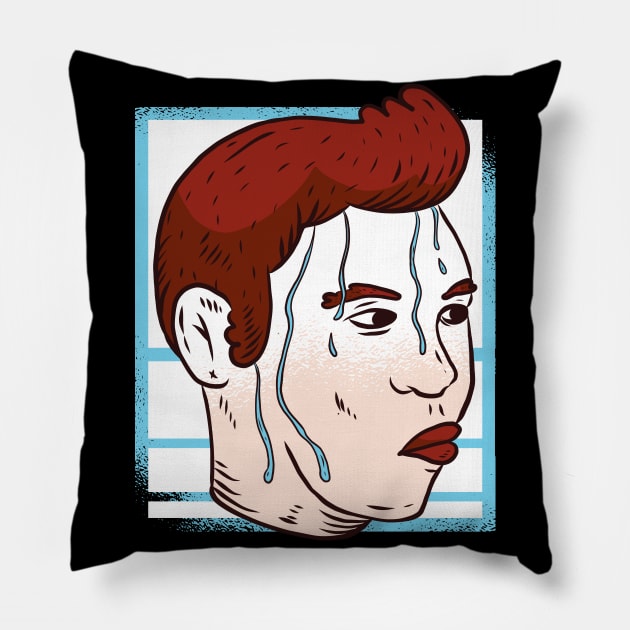 Nervous Meme Pillow by Hmus