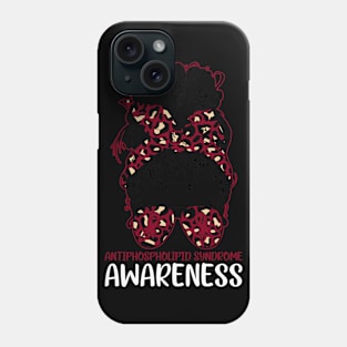 Messy Bun Antiphospholipid Syndrome Awareness Phone Case