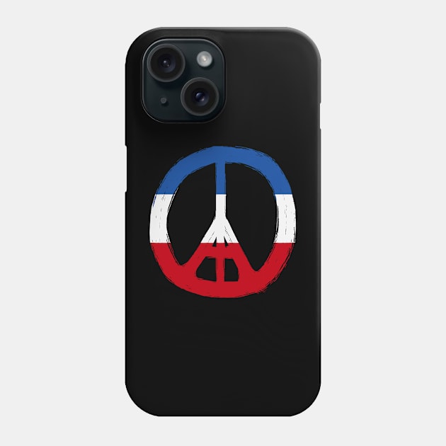 Paris Peace Pray for Paris France French Flag Eiffel Tower Phone Case by TeeCreations