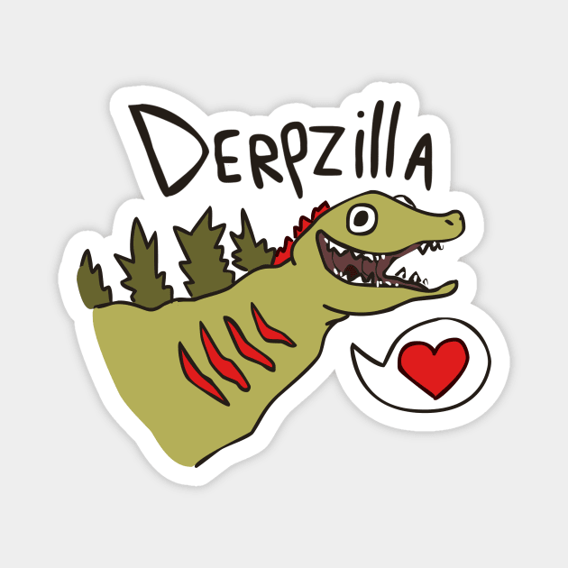 Derpzilla Magnet by sky665