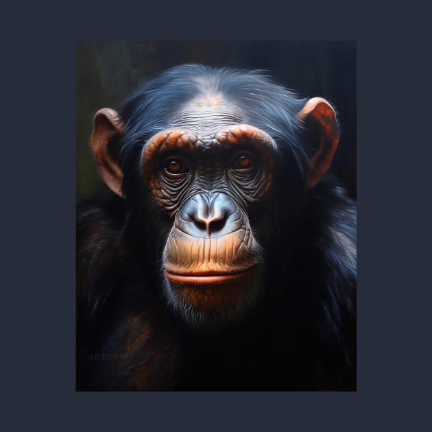 Hyperrealistic Oil Painting of an Amazing Zoo Ape by ABART BY ALEXST 