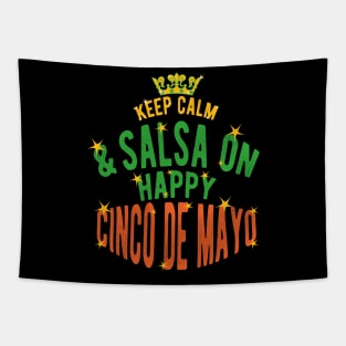Keep Calm And Salsa On Tapestry