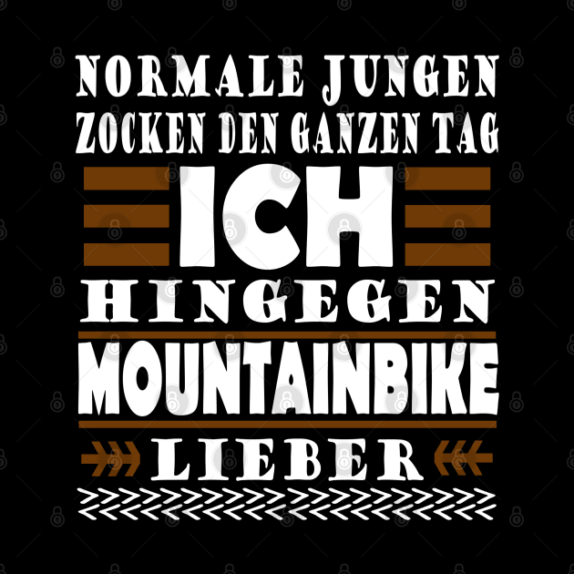 Mountainbike Downhill Männer Berge Trail Spruch by FindYourFavouriteDesign