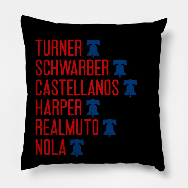 Philadelphia 2024 Baseball Team Pillow by FanSwagUnltd