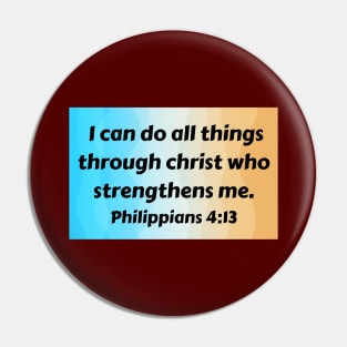 Bible Verse Philippians 4:13 Pin