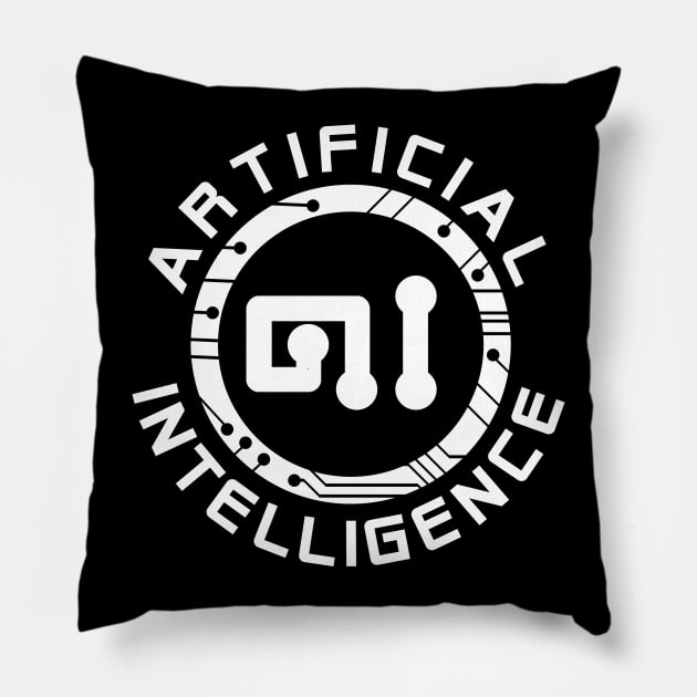 Artificial  Intelligence Pillow by jazzworldquest