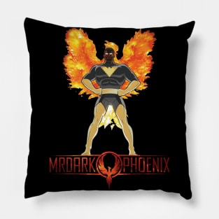 MrDarkPhoenix Black and Gold Pillow