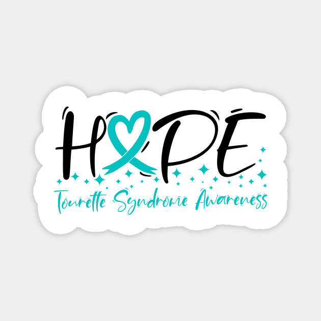 Hope Tourette Syndrome Awareness Magnet by Geek-Down-Apparel