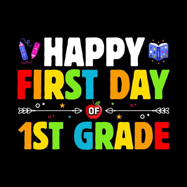 Happy First Day First Grade Teacher Back to School 1st Grade by ProArts