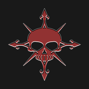 Skull Compass in red T-Shirt