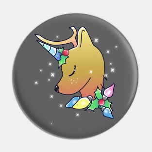 Cute Christmas Unicorn Deer Pin