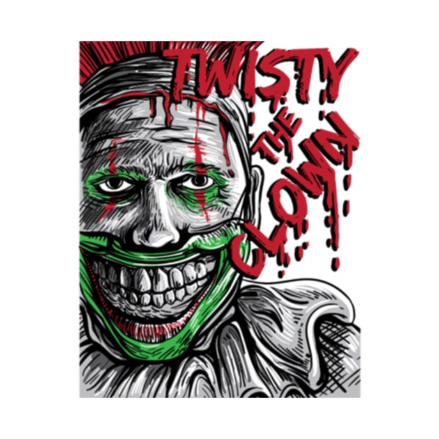 Twisty The Clown American Story Horror Halloween by nvqdesigns