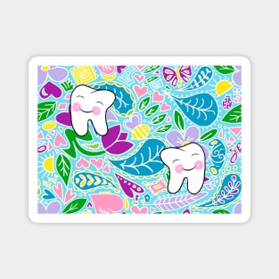 Spring Dental Paisley Magnet