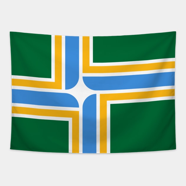 Flag of Portland, Oregon Tapestry by brigadeiro