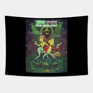 Zombie Spiders From Outer Space! Tapestry