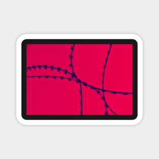 Red Razor Wire Magnet