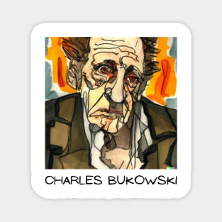 Charles Bukowski T Shirt Design Magnet