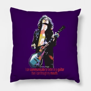 Guitarist Quote Pillow