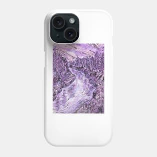 Purple Forest Stream Phone Case