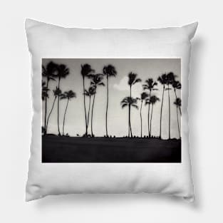 Sunbathing under the Palm Trees Pillow