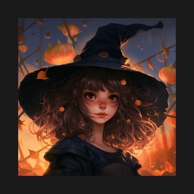 Halloween witch girl by NumberOneEverything