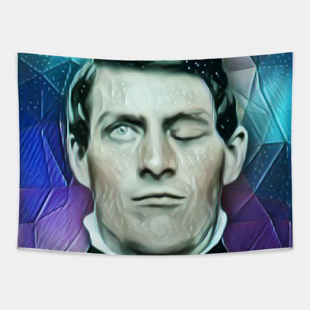 Phineas Gage Portrait | Phineas Gage Artwork 6 Tapestry by JustLit