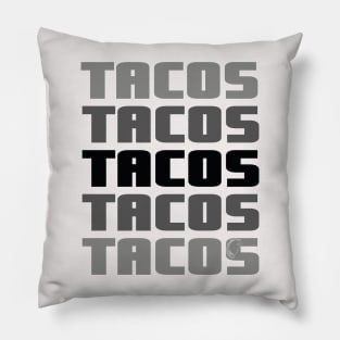 Tacos ombre gradient banner mexican food lover gift Pillow