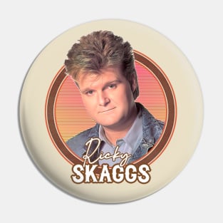 Ricky Skaggs \ Retro Style Fan Design Pin