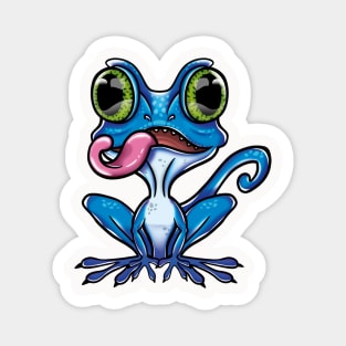 Blue gorgona lizard Magnet