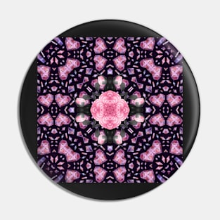 Crystal Hearts and Flowers Valentines Kaleidoscope pattern (Seamless) 30 Pin