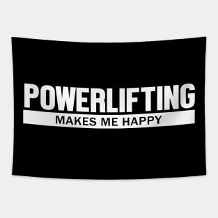 Powerlifting Makes Me Happy Tapestry